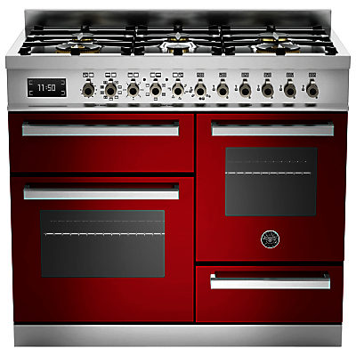 Bertazzoni Professional Series Dual Fuel Range Cooker Red Bertazzoni Professional Series Dual Fuel Range Cooker Red